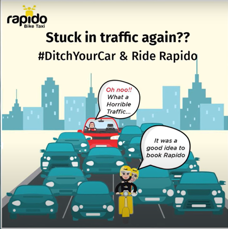 Rapido: Stuck in traffic again?? Ditch your car & Ride Rapido